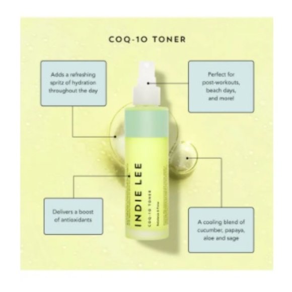 Indie Lee COQ-10 Toner Rebalance & Prime, Antioxidant, Hydrate, NEW -Mini 8.5 ml - Picture 4 of 12
